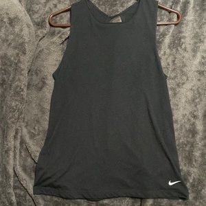 Nike athletic muscle tank with back cut out, size small, EUC